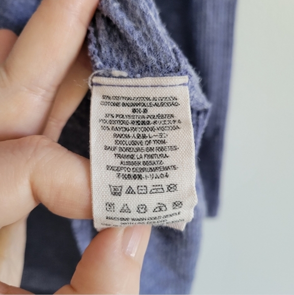 Free People Thermal Bohemian Thin Flowy Top Size XS - Picture 7 of 7